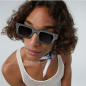 Preview: Komono Sonnenbrille Victor black viper, Rauchgraue Gläser, style